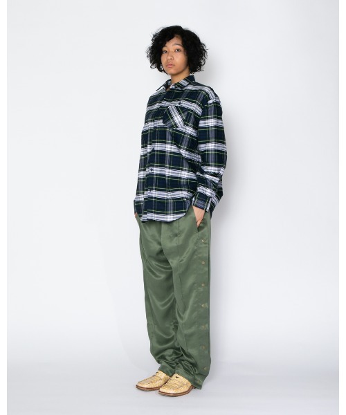 APPLEBUM（アップルバム）の「OX Check Shirt（シャツ/ブラウス・メンズ・グリーン/ネイビー・MEDIUM/LARGE/X-LARGE）」の4枚目の写真