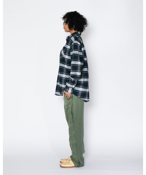 APPLEBUM（アップルバム）の「OX Check Shirt（シャツ/ブラウス・メンズ・グリーン/ネイビー・MEDIUM/LARGE/X-LARGE）」の5枚目の写真