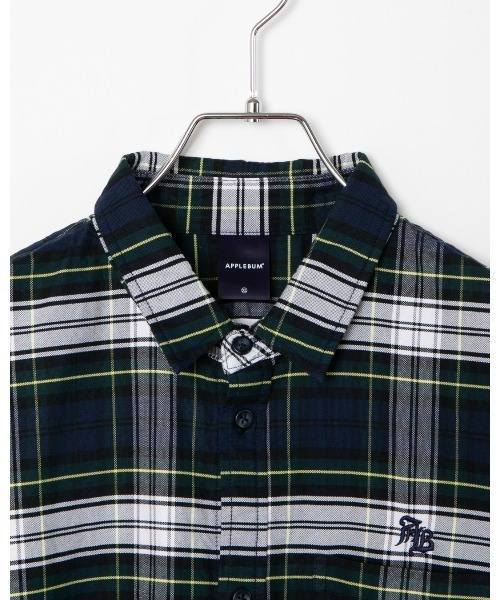 APPLEBUM（アップルバム）の「OX Check Shirt（シャツ/ブラウス・メンズ・グリーン/ネイビー・MEDIUM/LARGE/X-LARGE）」の10枚目の写真