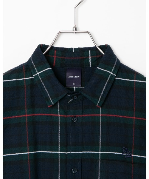 APPLEBUM（アップルバム）の「OX Check Shirt（シャツ/ブラウス・メンズ・グリーン/ネイビー・MEDIUM/LARGE/X-LARGE）」の21枚目の写真