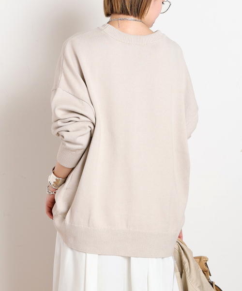 EVERYDAY I LIKE.（エヴリディアイライク）の「*ベーシックニット（ニット/セーター・レディース・ベージュ/ネイビー/グレー/サックスブルー・FREE）」の16枚目の写真