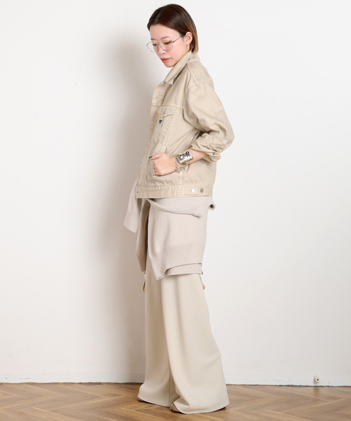 EVERYDAY I LIKE.（エヴリディアイライク）の「*ベーシックニット（ニット/セーター・レディース・ベージュ/ネイビー/グレー/サックスブルー・FREE）」の21枚目の写真