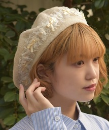 axes femme | はしごレースリボンベレー(ハット)