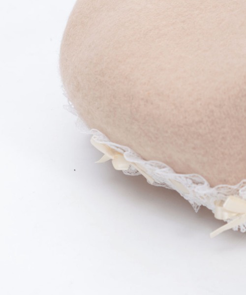 axes femme（アクシーズファム）の「はしごレースリボンベレー（ハット・レディース・ブラック/ベージュ・FREE）」の10枚目の写真