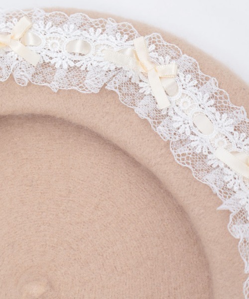 axes femme（アクシーズファム）の「はしごレースリボンベレー（ハット・レディース・ブラック/ベージュ・FREE）」の14枚目の写真