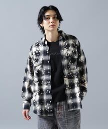 WHITELAND(�z���C�g�����h)��WHITELAND/�z���C�g�����h/BLEACH CHECK SHIRTS(�V���c/�u���E�X)