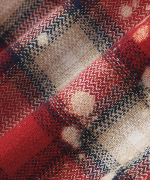 WHITELAND(ホワイトランド)の「WHITELAND/ホワイトランド/BLEACH CHECK SHIRTS(シャツ/ブラウス・メンズ・ネイビー/ブラック・F)」の5枚目の写真