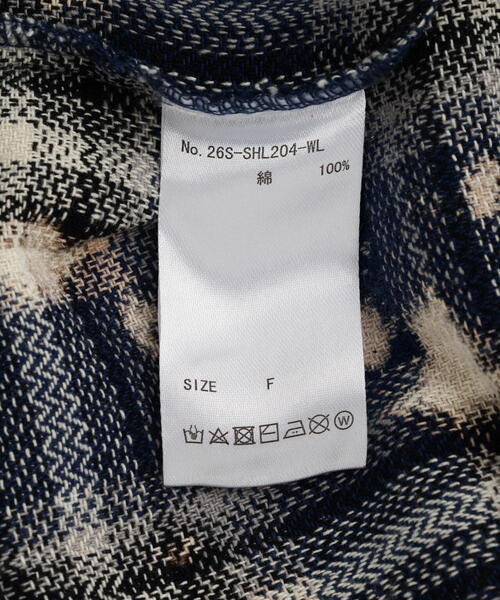 WHITELAND(ホワイトランド)の「WHITELAND/ホワイトランド/BLEACH CHECK SHIRTS(シャツ/ブラウス・メンズ・ネイビー/ブラック・F)」の14枚目の写真