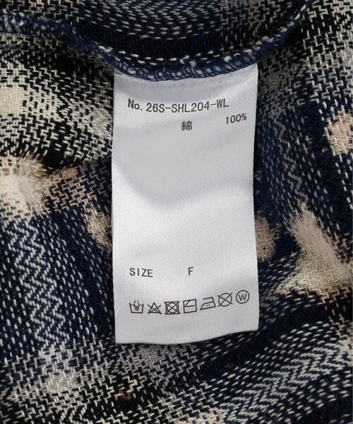 WHITELAND(ホワイトランド)の「WHITELAND/ホワイトランド/BLEACH CHECK SHIRTS(シャツ/ブラウス・メンズ・ネイビー/ブラック/レッド・F)」の16枚目の写真