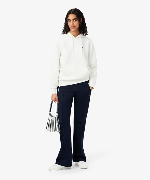 LACOSTE(ラコステ)の「鹿の子ジャージフレアトラックパンツ(スウェットパンツ・レディース・ブラウン・36/38)」の2枚目の写真