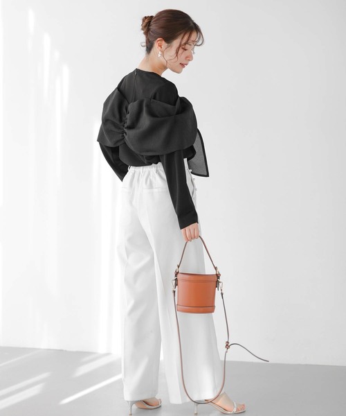 セール】オーガンジードッキングカットソー（その他トップス）｜Fit