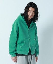 RAGEBLUE（レイジブルー）の「PIGMENT DYE CARDBOARD FABRIC ZIP PARKER / ピグメント加工ダンボールジップパーカー（パーカー）」