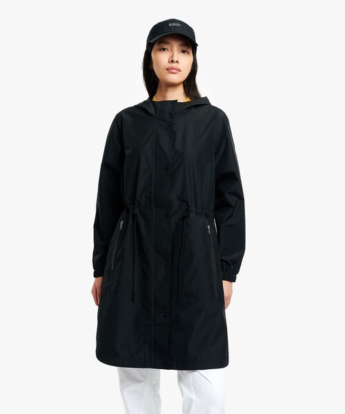 AIGLE（エーグル）の「透湿 防水 防風 2.5レイヤー フーデッドロングコート RP（トレンチコート・レディース・ダークネイビー/ベージュ/ブルー/ブラック・40/36/38/34/44/42）」の8枚目の写真