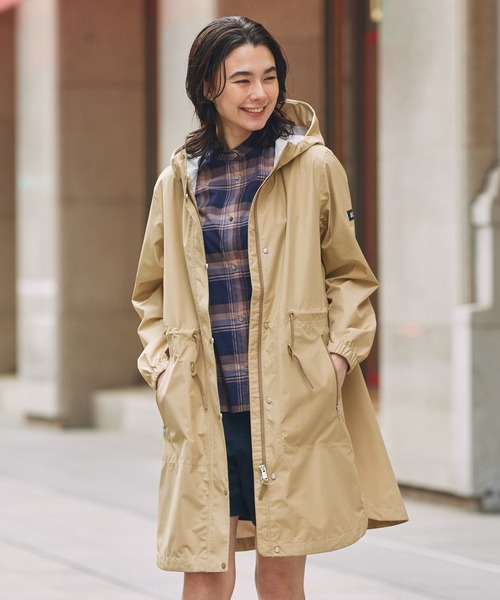 AIGLE（エーグル）の「透湿 防水 防風 2.5レイヤー フーデッドロングコート RP（トレンチコート・レディース・ダークネイビー/ベージュ/ブルー/ブラック・40/36/38/34/44/42）」の20枚目の写真