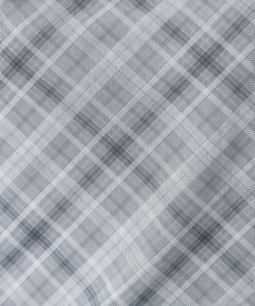 index(インデックス)の「シアーチェックドレープネックトップス【洗濯機OK】(Tシャツ/カットソー・レディース・グレー系1/ベージュ系1/パープル系1・00)」の8枚目の写真