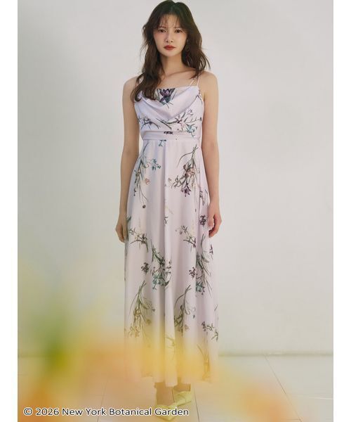 SNIDEL（スナイデル）の「NYBG キャミワンピース（ワンピース・レディース・ネイビー/ラベンダー/アイボリー・1/0）」の5枚目の写真