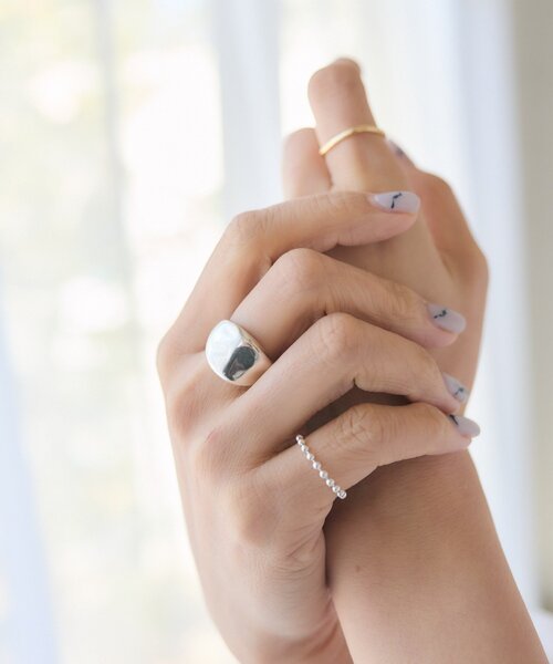 RIVE DROITE（リヴドロワ）の「予約【【A・MONN(アモン)】ボールチェーンリング（リング・レディース・シルバー系その他4・13/5）」の3枚目の写真