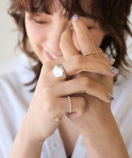 RIVE DROITE（リヴドロワ）の「予約【【A・MONN(アモン)】ボールチェーンリング（リング・レディース・シルバー系その他4・13/5）」の6枚目の写真