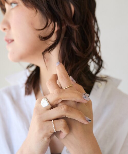 RIVE DROITE（リヴドロワ）の「予約【【A・MONN(アモン)】ボールチェーンリング（リング・レディース・シルバー系その他4・13/5）」の7枚目の写真