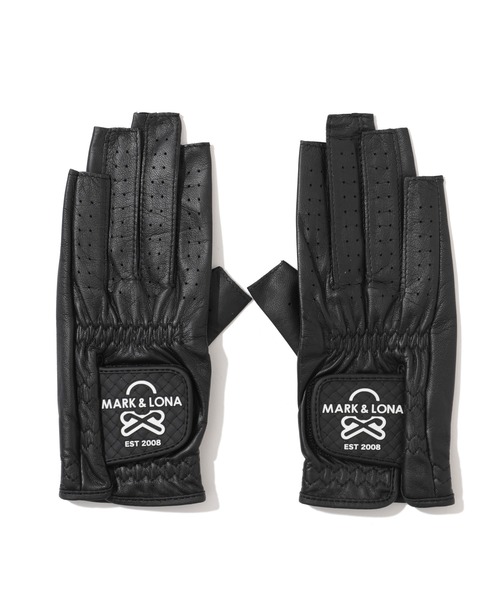 MARK & LONA（マークアンドロナ）の「Ever Breathable Leather Nail Cut Glove | MEN and WOMEN（ゴルフグッズ・メンズ・ブラック/ホワイト・19cm）」の2枚目の写真