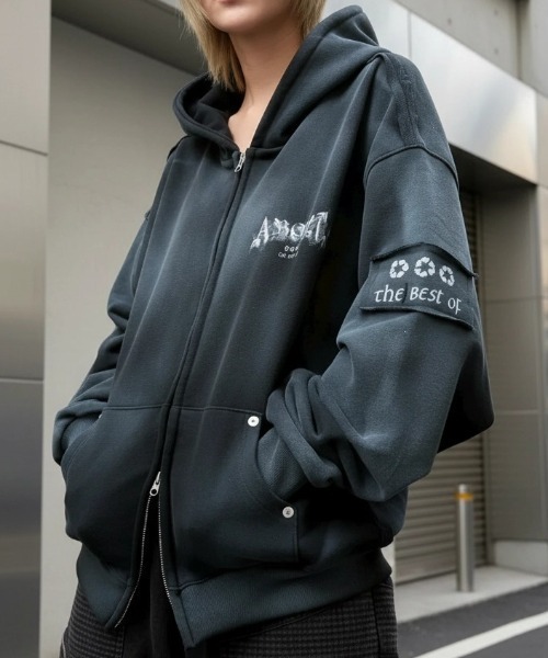A'GEM/9 × .kom 『ARULE/アルール』Circle Graphic Washed Double Zip