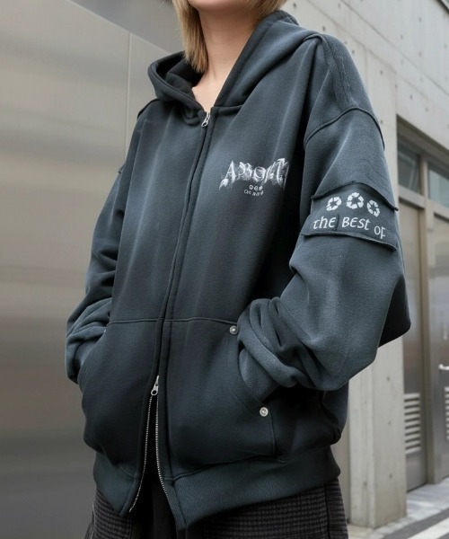 A'GEM/9 × .kom 『ARULE/アルール』Circle Graphic Washed Double Zip