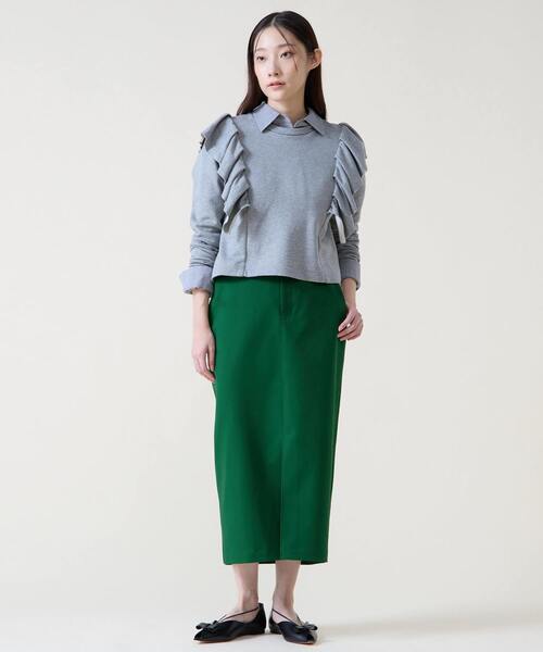 Tiara（ティアラ）の「フリルスウェット（Tシャツ/カットソー・レディース・ホワイト/杢グレー・FREE）」の15枚目の写真