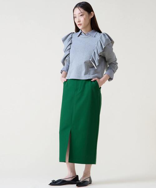 Tiara（ティアラ）の「フリルスウェット（Tシャツ/カットソー・レディース・ホワイト/杢グレー・FREE）」の16枚目の写真