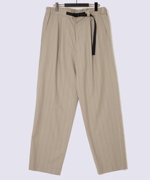 UJOH（ウジョー）の「【UJOH HOMME/ウジョー】Tape-Belt 1 Tuck PNT / 2/72 ｳｰﾙﾄﾛﾋﾟﾝｽﾄﾗｲﾌﾟ / M732-P58-102（スラックス）」