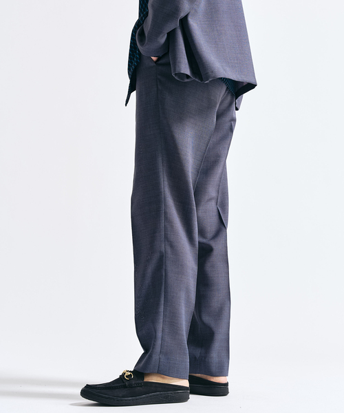 417 EDIFICE（フォーワンセブンエディフィス）の「【EVALET / エバレット】 メッシュスリムパンツ　"セットアップ着用可能"（スラックス・メンズ・グレー/チャコールグレー/ベージュ・LARGE/MEDIUM/SMALL）」の10枚目の写真