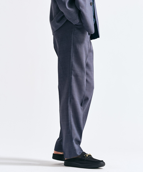 417 EDIFICE（フォーワンセブンエディフィス）の「【EVALET / エバレット】 メッシュスリムパンツ　"セットアップ着用可能"（スラックス・メンズ・グレー/チャコールグレー/ベージュ・LARGE/MEDIUM/SMALL）」の12枚目の写真