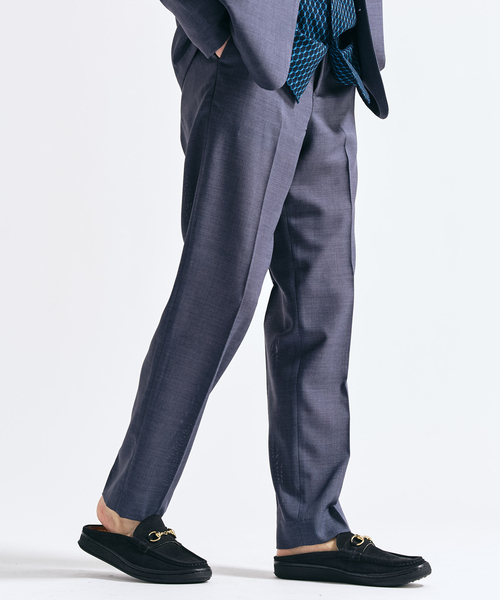 417 EDIFICE（フォーワンセブンエディフィス）の「【EVALET / エバレット】 メッシュスリムパンツ　"セットアップ着用可能"（スラックス・メンズ・グレー/チャコールグレー/ベージュ・LARGE/MEDIUM/SMALL）」の13枚目の写真