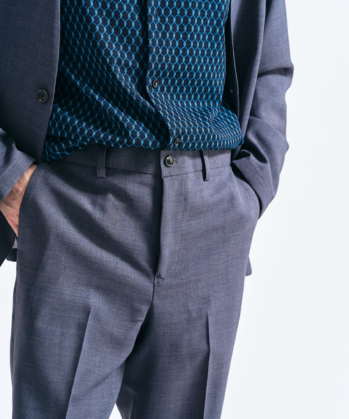 417 EDIFICE（フォーワンセブンエディフィス）の「【EVALET / エバレット】 メッシュスリムパンツ　"セットアップ着用可能"（スラックス・メンズ・グレー/チャコールグレー/ベージュ・LARGE/MEDIUM/SMALL）」の16枚目の写真