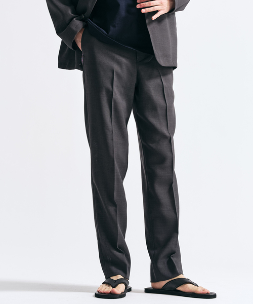 417 EDIFICE（フォーワンセブンエディフィス）の「【EVALET / エバレット】 メッシュスリムパンツ　"セットアップ着用可能"（スラックス・メンズ・グレー/チャコールグレー/ベージュ・LARGE/MEDIUM/SMALL）」の17枚目の写真