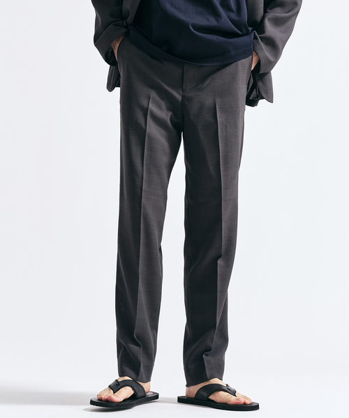 417 EDIFICE（フォーワンセブンエディフィス）の「【EVALET / エバレット】 メッシュスリムパンツ　"セットアップ着用可能"（スラックス・メンズ・グレー/チャコールグレー/ベージュ・LARGE/MEDIUM/SMALL）」の21枚目の写真