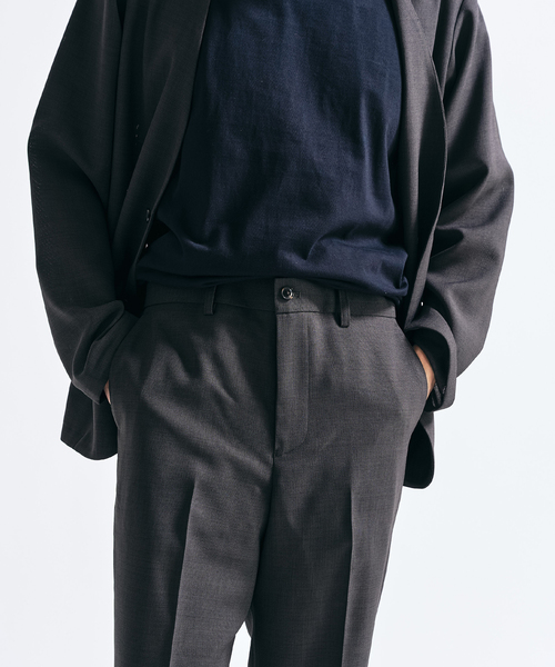 417 EDIFICE（フォーワンセブンエディフィス）の「【EVALET / エバレット】 メッシュスリムパンツ　"セットアップ着用可能"（スラックス・メンズ・グレー/チャコールグレー/ベージュ・LARGE/MEDIUM/SMALL）」の22枚目の写真