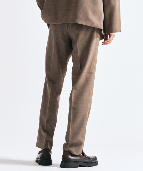 417 EDIFICE（フォーワンセブンエディフィス）の「【EVALET / エバレット】 メッシュスリムパンツ　"セットアップ着用可能"（スラックス・メンズ・グレー/チャコールグレー/ベージュ・LARGE/MEDIUM/SMALL）」の4枚目の写真