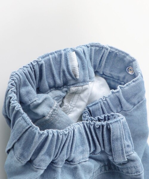 BRANSHES(ブランシェス)の「お花カットモチーフデニムパンツ(デニムパンツ・キッズ・サックスブルー/ブルー・120/110/100/150/140/130)」の5枚目の写真