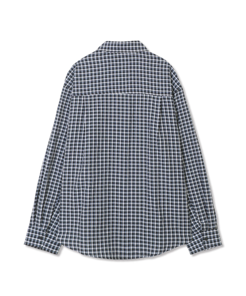 MICHIKO LONDON(ミチコ ロンドン)の「ライトオーバーサイズチェックシャツブルー/ブラック(シャツ/ブラウス・レディース・その他・FREE)」の6枚目の写真