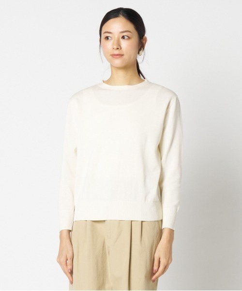 Letroyes(ルトロワ)の「【LETROYES / ルトロワ】TOMAS (CREW NECK)(ニット/セーター・レディース・ネイビー/ライトグリーン/アイボリー/イエロー/ピンク・2/1)」の2枚目の写真