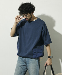 Firsthand（ファーストハンド）の「Firsthand ファーストハンド 6オンス サイドポケット スピンドル ショートスリーブ Tシャツ   ビッグシルエット（Tシャツ/カットソー）」