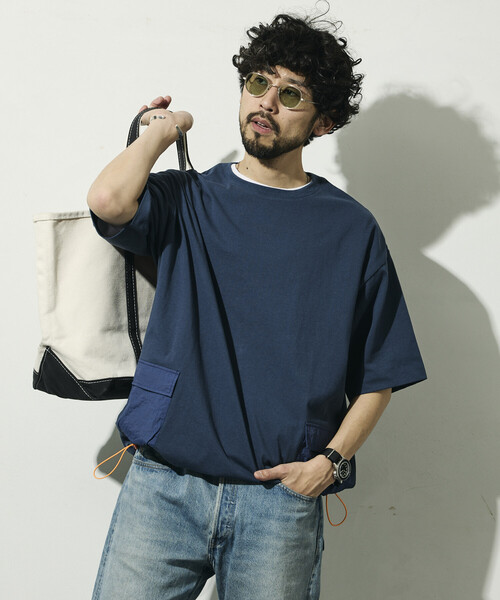 Firsthand(ファーストハンド)の「Firsthand/ファーストハンド 6オンス サイドポケット スピンドル ショートスリーブ Tシャツ / ビッグシルエット(Tシャツ/カットソー・メンズ・ホワイト/ブラック/グレー/チャコールグレー/ネイビー・LARGE/MEDIUM)」の15枚目の写真