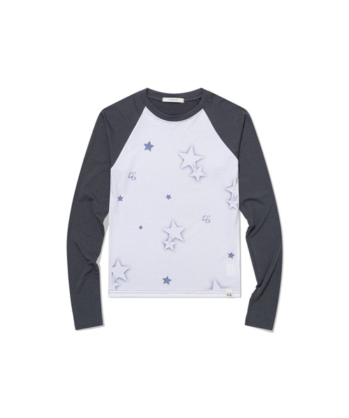 UGLY SHADOW(アグリーシャドウ)の「STAR RAGLAN T-SHIRT(YELLOW)(Tシャツ/カットソー・レディース・その他・FREE)」の3枚目の写真
