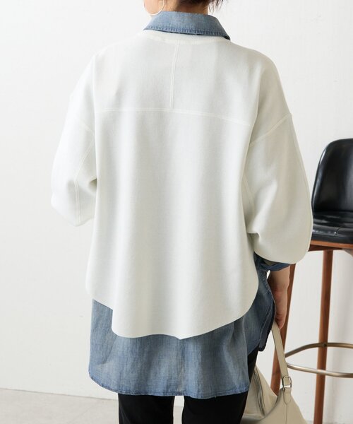 LIVETART（リヴェタート）の「スムースニットトレーナー（Tシャツ/カットソー・レディース・ホワイト/ブラック/グリーン・FREE）」の13枚目の写真