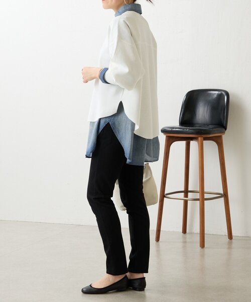 LIVETART（リヴェタート）の「スムースニットトレーナー（Tシャツ/カットソー・レディース・ホワイト/ブラック/グリーン・FREE）」の15枚目の写真