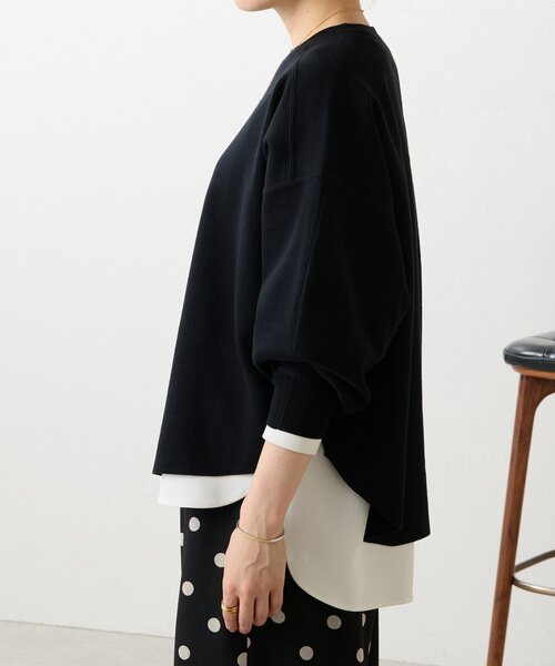 LIVETART（リヴェタート）の「スムースニットトレーナー（Tシャツ/カットソー・レディース・ホワイト/ブラック/グリーン・FREE）」の19枚目の写真