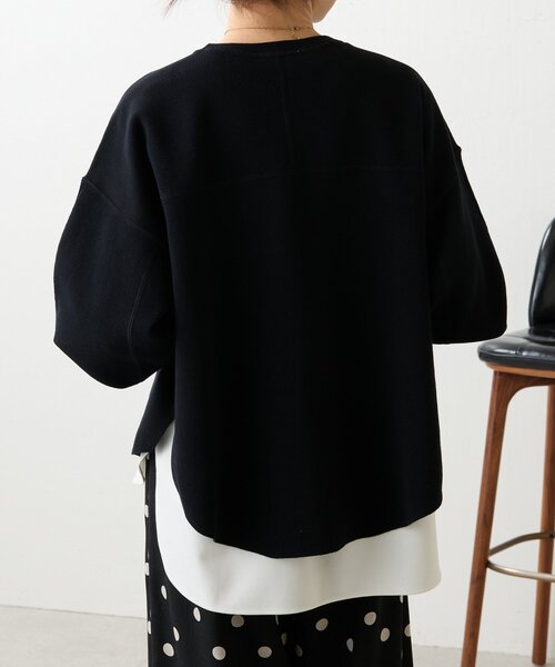 LIVETART（リヴェタート）の「スムースニットトレーナー（Tシャツ/カットソー・レディース・ホワイト/ブラック/グリーン・FREE）」の20枚目の写真