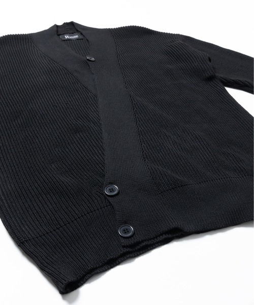 Ruze(ルゼ)の「Asymmetry overlap cardigan /アシンメトリー オーバーラップ カーディガン(カーディガン/ボレロ・メンズ・ブラック・FREE)」の18枚目の写真