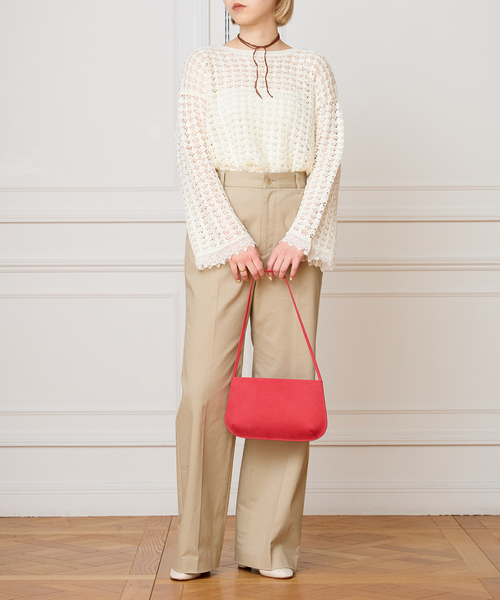 IENA LA BOUCLE（イエナラブークル）の「IENA LA BOUCLE パターンレース編みニット（ニット/セーター・レディース・ホワイト・FREE）」の9枚目の写真