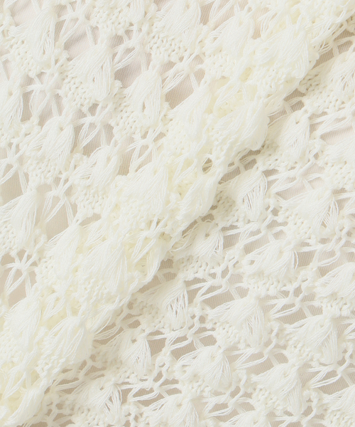 IENA LA BOUCLE（イエナラブークル）の「IENA LA BOUCLE パターンレース編みニット（ニット/セーター・レディース・ホワイト・FREE）」の19枚目の写真